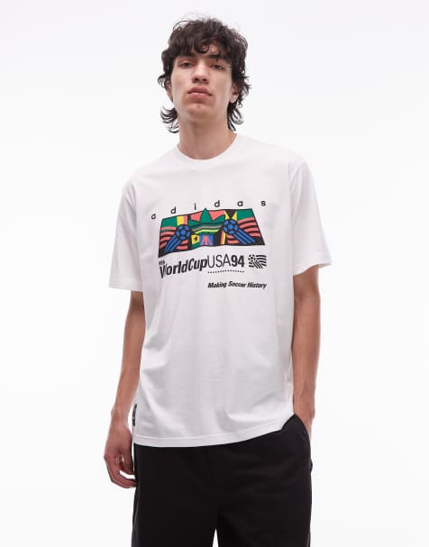 adidas Originals archive graphic tee in white