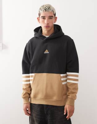 adidas Originals adidas Originals Archive hoodie in black and brown