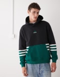 [adidas Originals] adidas Originals Archive hoodie in black and green L BLACK