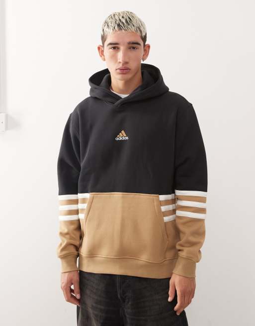 adidas Originals - Archive - Hoodie in zwart en bruin