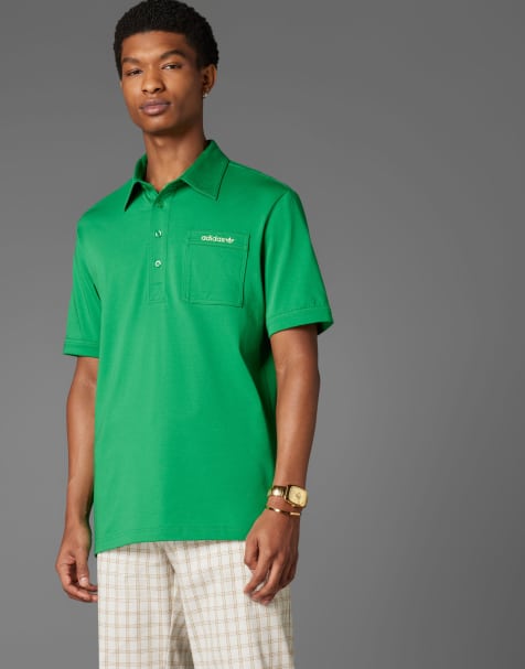 adidas Originals - Archive - Polo de golf avec poche - Vert - view 1