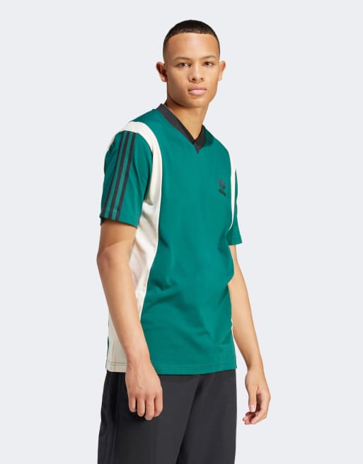 adidas Originals - Archive - T-shirt met inzetstukken in groen