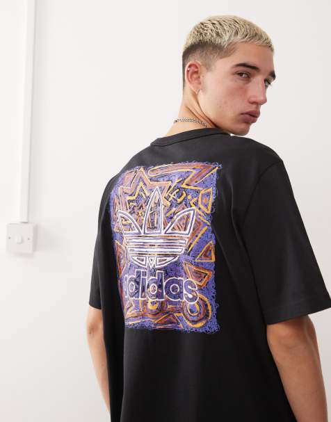 adidas Originals – Archive – T-Shirt mit Grafik in Schwarz - view 1