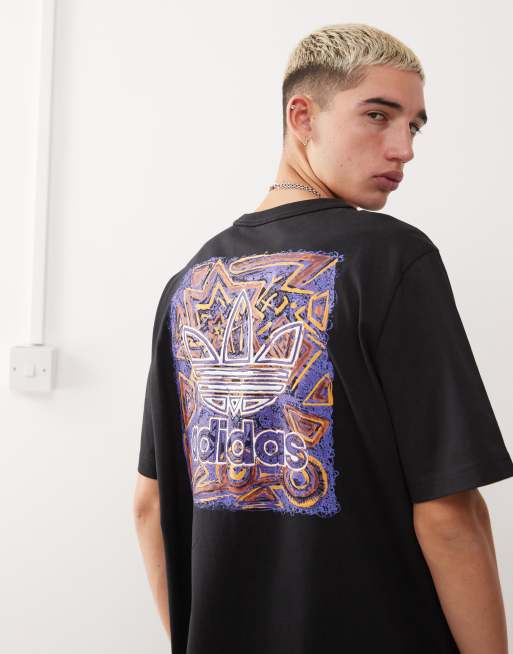 adidas Originals Archive T Shirt mit Grafik in Schwarz ASOS