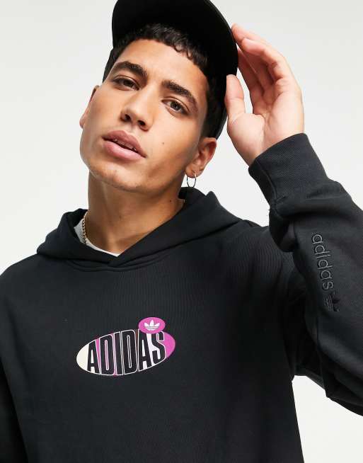 adidas Originals - Area 33 - Felpa con cappuccio nera