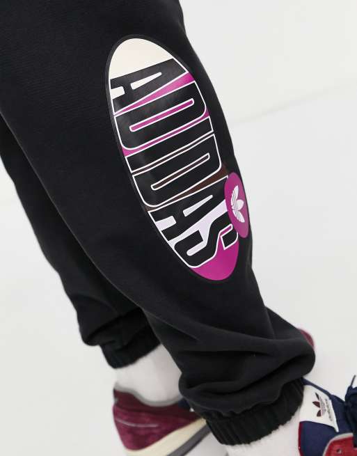 adidas Originals 'Area 33' tapered joggers in black ASOS