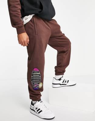 brown adidas sweatpants