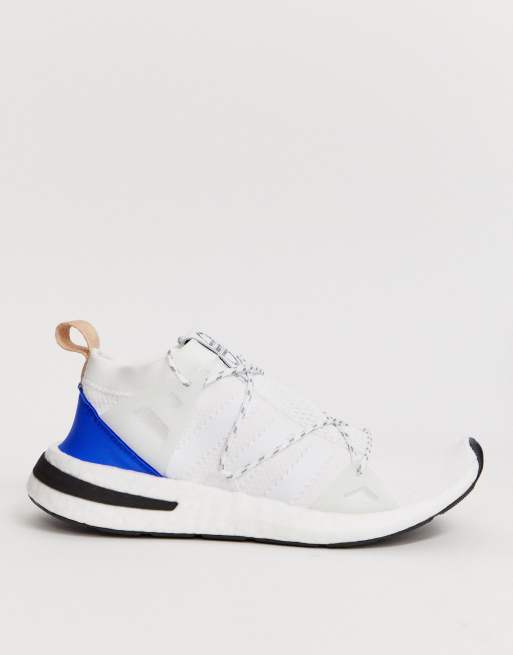 Adidas originals black clearance and white arkyn trainers