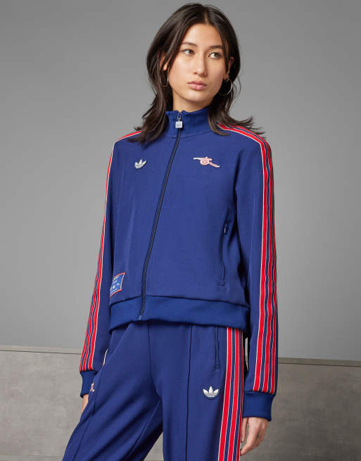 adidas Originals – Arsenal Football – Terrace Icons – Mörkblå träningströja 