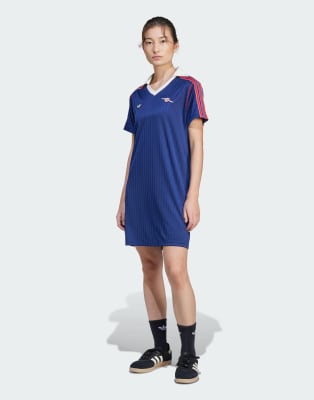 adidas Originals Arsenal terrace icons dress in night sky-Blue