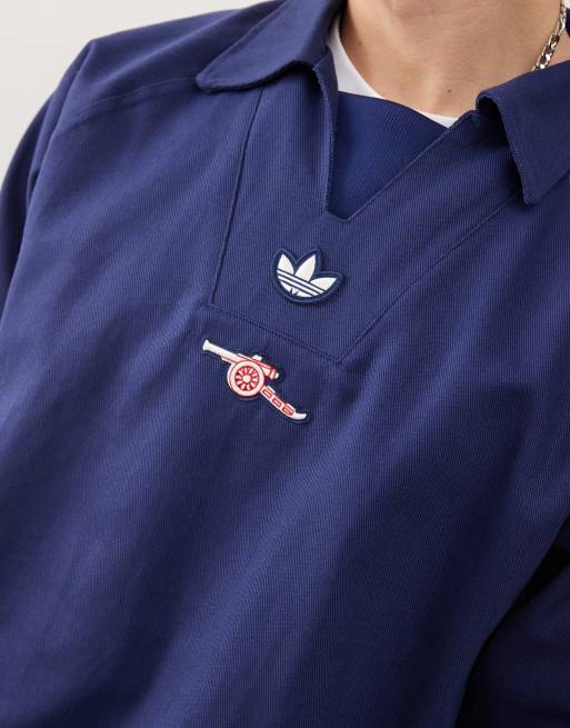 adidas Originals Arsenal Terrace Icons Drill Top in blue | ASOS