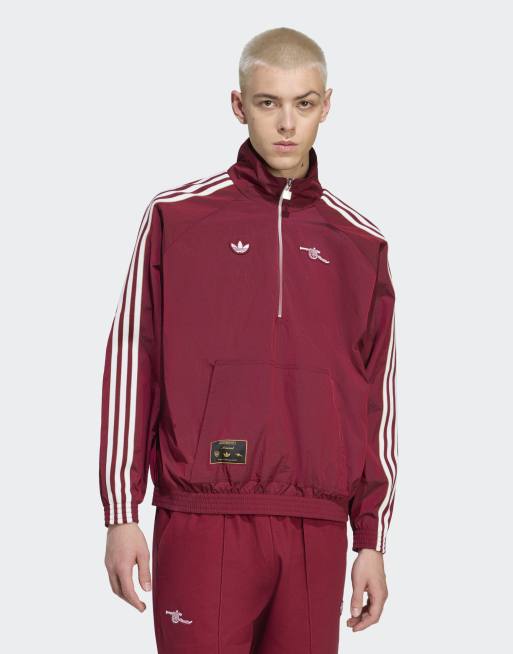 adidas Originals - Arsenal Terrace Icons - Giacca bordeaux team college 2 con zip corta