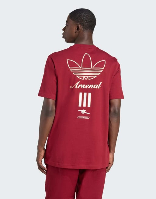 adidas Originals Arsenal terrace icons graphic tee in team coll