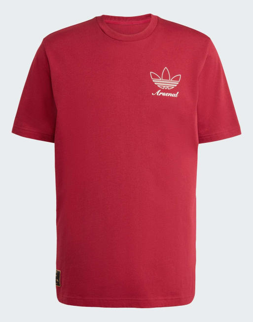 adidas Originals Arsenal terrace icons graphic tee in team coll