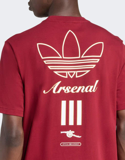adidas Originals Arsenal terrace icons graphic tee in team coll