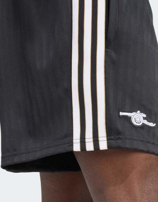 adidas Originals Arsenal terrace icons shorts in black, 2 of 4