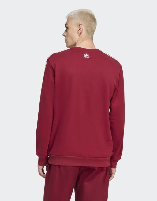 Handball Adidas Originals Velour Crew Sweatshirt Adidas Originals