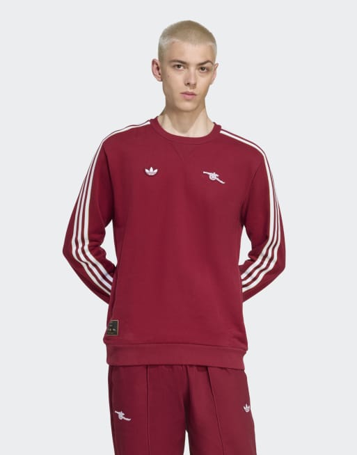 adidas Originals – Arsenal Terrace Icons – Sweatshirt in Team College Burgundy 2