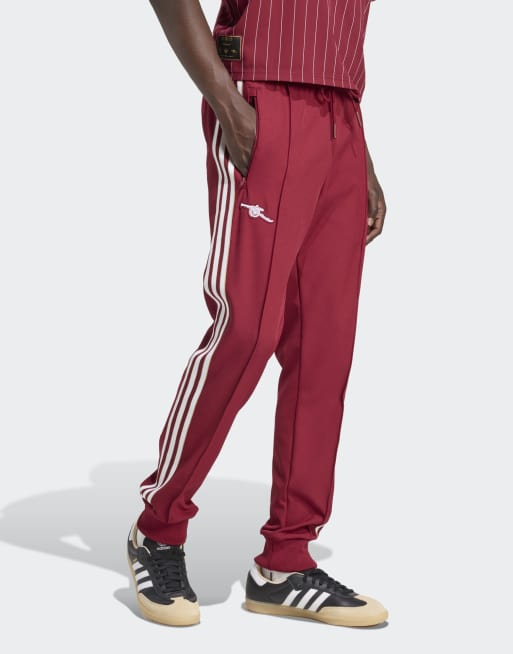 adidas Originals – Arsenal Terrace Icons – Trainingshose in Team-College-Burgunderrot 2