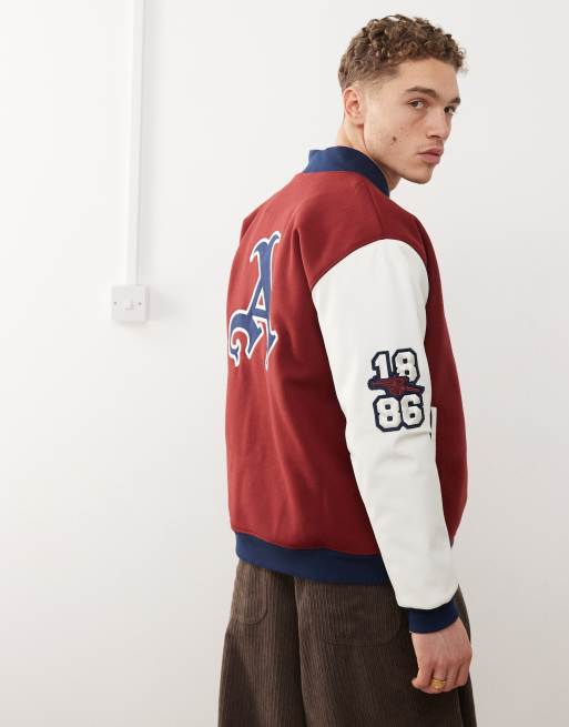 adidas Originals Arsenal VRCT Jacket in burgundy