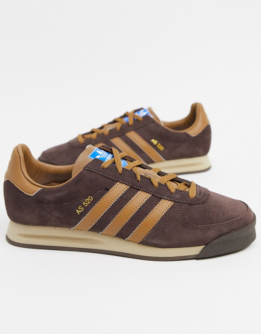 Adidas Originals AS 520 trainers in brown