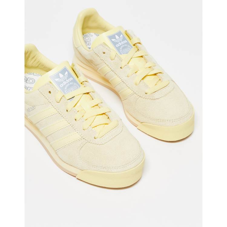 adidas Originals AS520 sneakers in pastel yellow