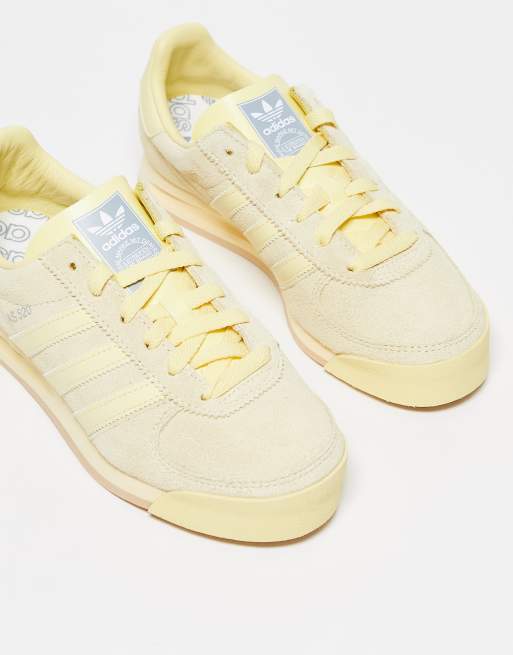 adidas Originals AS520 sneakers in pastel yellow