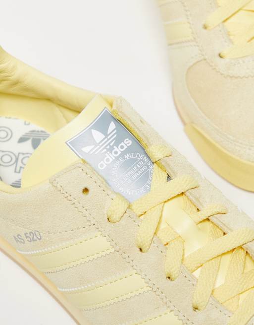 Pastel yellow adidas shoes best sale