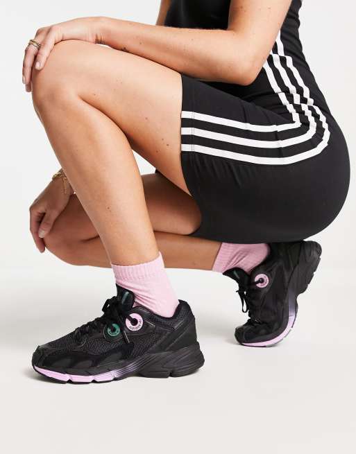 adidas Originals – Astir – Czarne buty sportowe z kolorowymi wstawkami