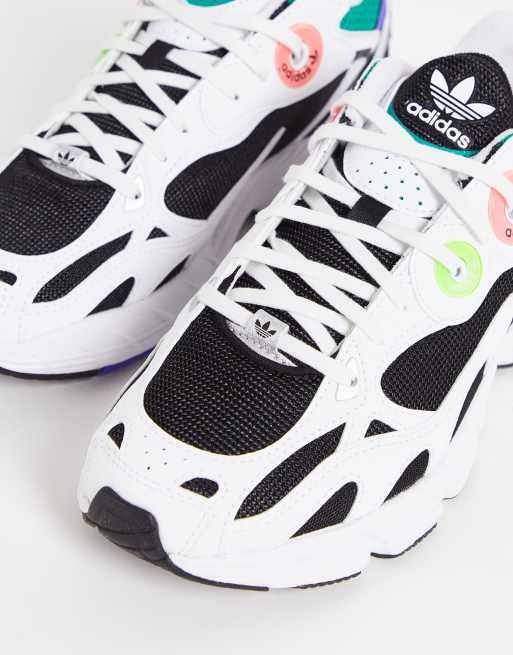Adidas eqt bianche con schizzi colorati top