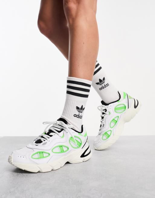 adidas gazelle silver green womens Women's Adidas Astir Almost Lime Core Black GX8550 – Sneaker Junkies main image 0