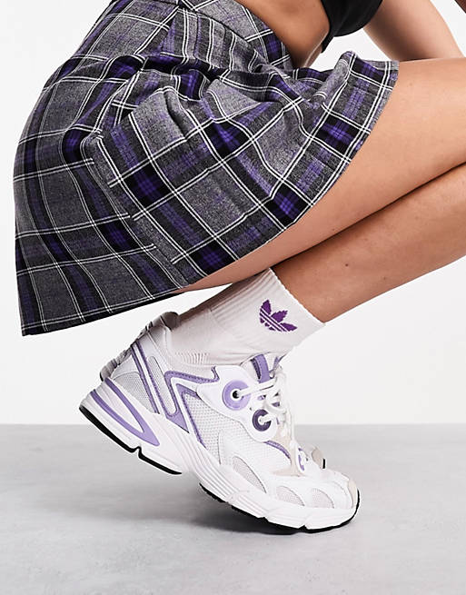 adidas Originals Astir sneakers in white and lilac | ASOS