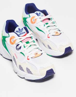 adidas Originals Astir sneakers in white with colour pops - ASOS Price Checker