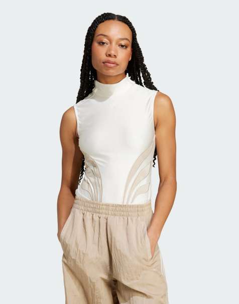 adidas Originals Atlanta Sleeveless Bodysuit in white - WHITE - view 1