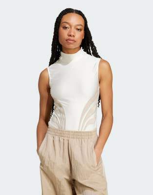 adidas Originals Atlanta Sleeveless Bodysuit in white