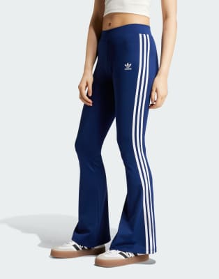 adidas Originals - Ausgestellte Leggings in Dunkelblau