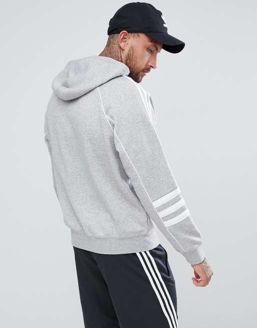 Adidas originals authentic store hoody in grey dh3852