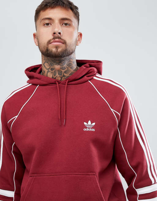 adidas Originals Authentic hoodie In Red DJ2859