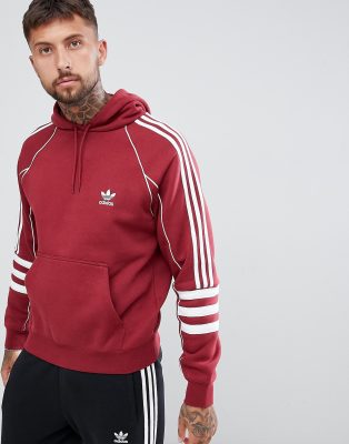 adidas Originals Authentic Hoody In Red 