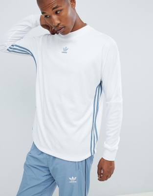 white long sleeve adidas top