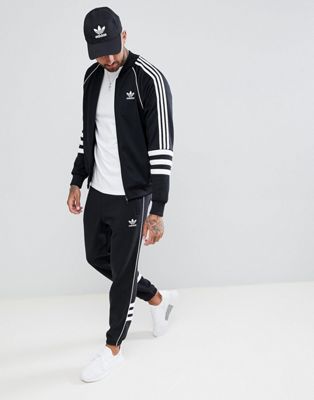 adidas originals authentic superstar track jacket in black dj2856