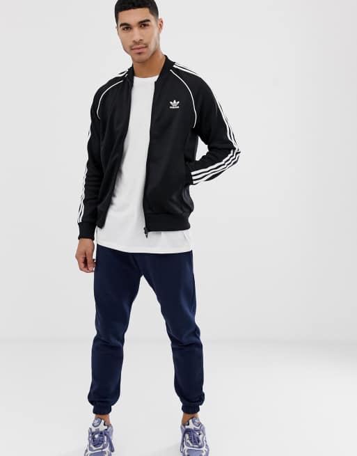 Adidas originals authentic superstar track jacket in black dj2856 online