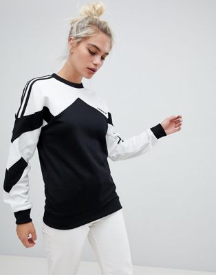 adidas black and white sweatshirt