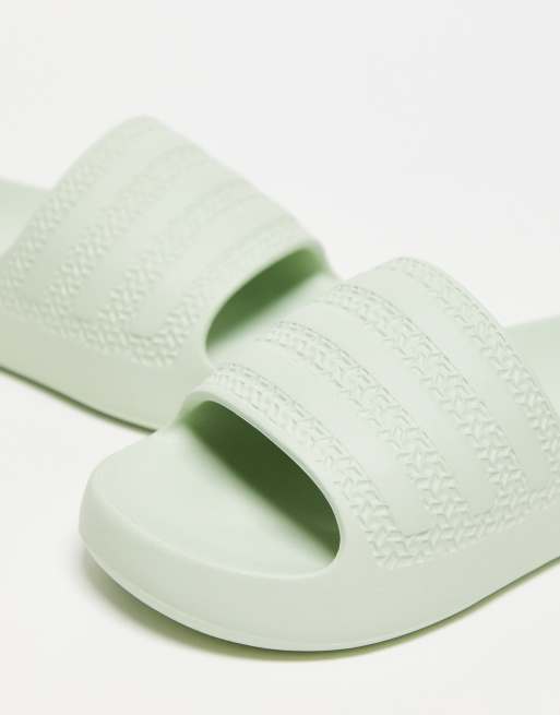 Adidas cheap slippers mint