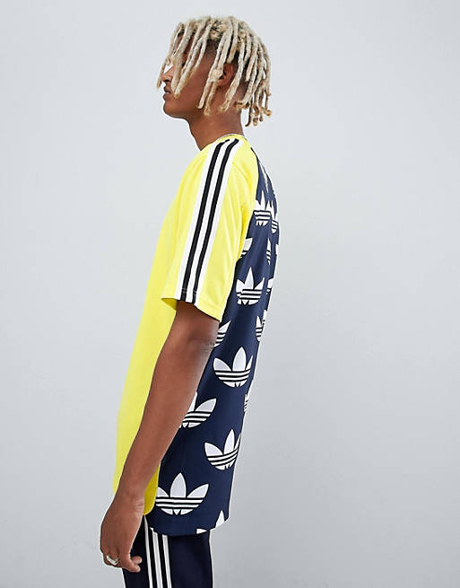 Cancel In quantity Habitual adidas Originals B-Side Jersey With Back Print In Yellow DH5132 | ASOS