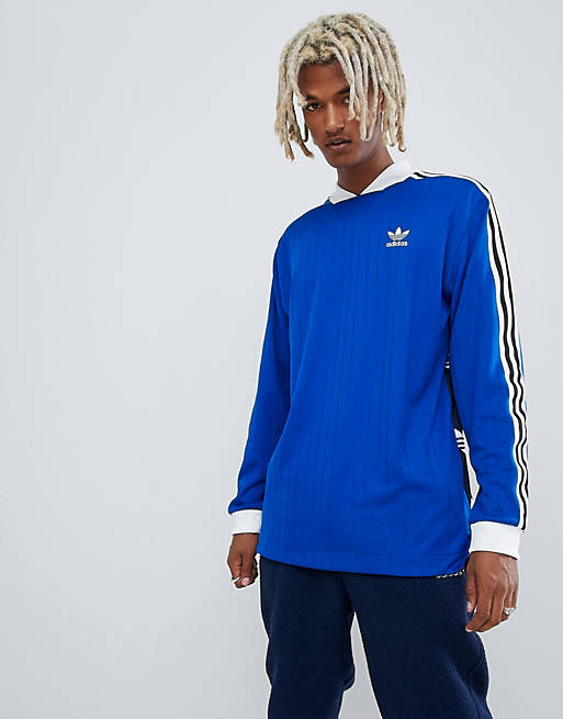 boat horsepower Furnace adidas Originals B-Side Long Sleeve Jersey With Back Print In Blue DH5057 |  ASOS