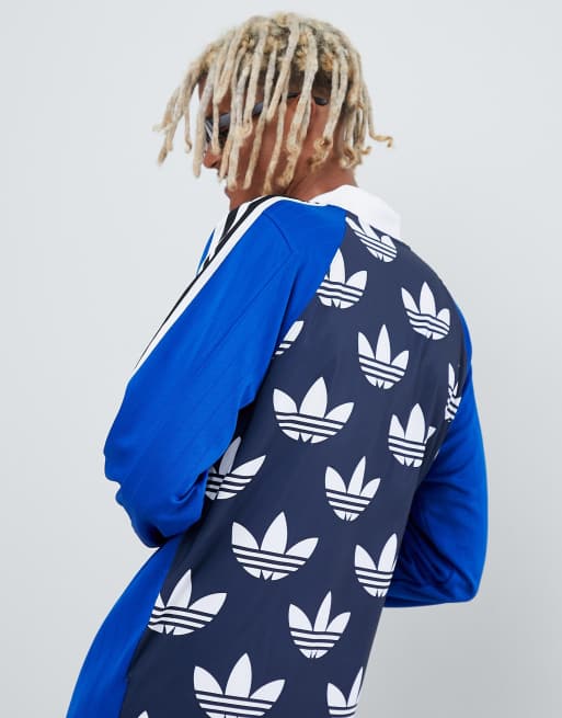 adidas Originals B-Side Long Sleeve Back Blue DH5057 | ASOS