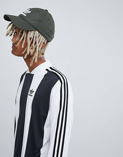 adidas Originals B-Side Long Sleeve Jersey With Back Print In White DH5134