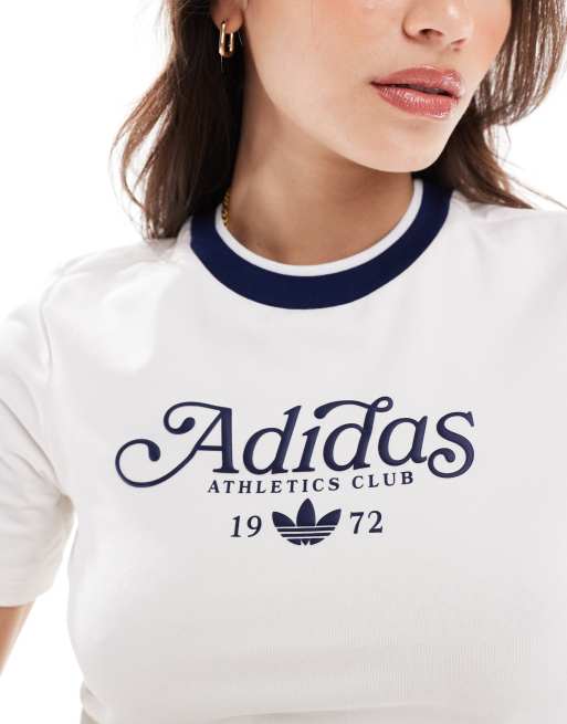 adidas Originals baby tee in white with logo