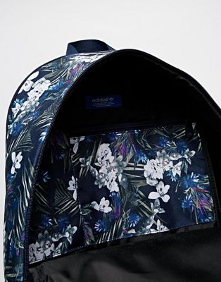 adidas backpack flowers